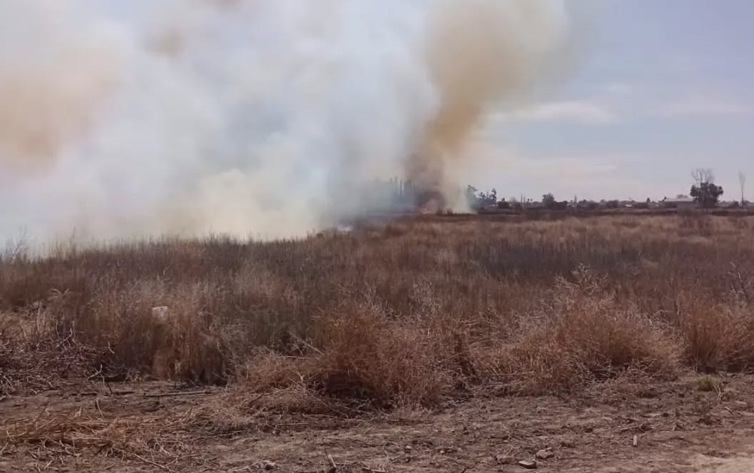 Rivadavia | Incendio cerca de viviendas